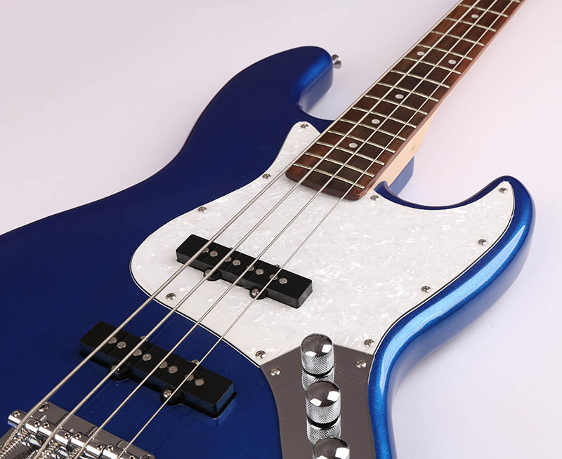 Blue High Quality 4 String Bass Guitar 2