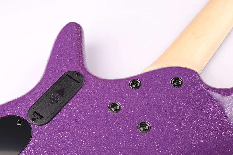 GECKO Factory Wholesale Basso Purple Maple Neck Guitare Basse
