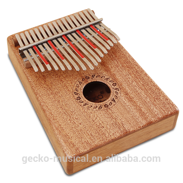 Wholesale Price Mahogany Wood 17 Notes Kalimba - gecko natural wood professional 17 keys kalimba – GECKO detail pictures