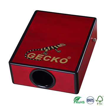Hot New Products Electric Black Guitar Capo - pad/travelling cajon,sunburst/red color brich wooden cajon – GECKO detail pictures
