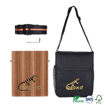 Hot New Products Electric Black Guitar Capo - pad/travelling cajon,sunburst/red color brich wooden cajon – GECKO detail pictures